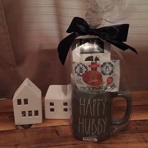 Rae Dunn ‘HAPPY HUBBY’ mug set